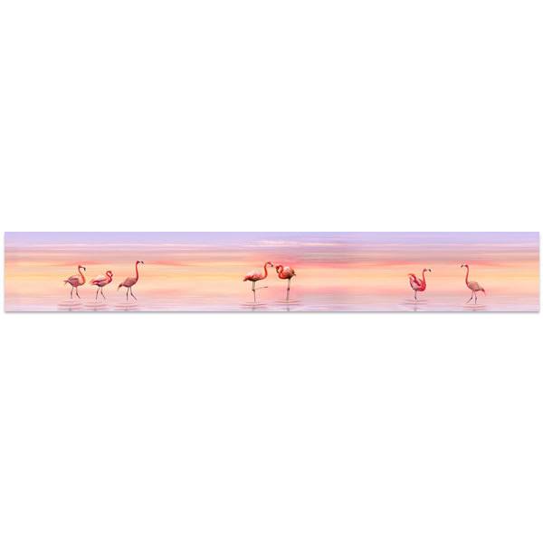 Wall Stickers: Flamingos at sunset