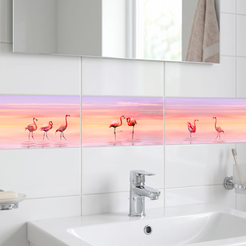 Flamingos at sunset 12/13