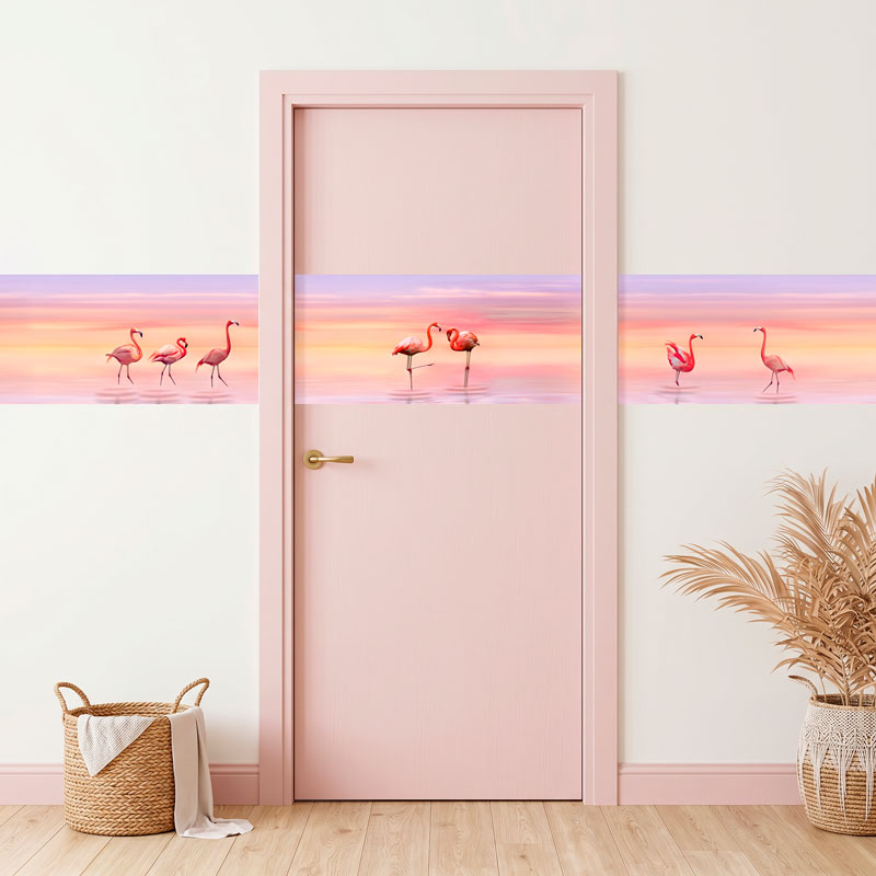 Flamingos at sunset 4/13