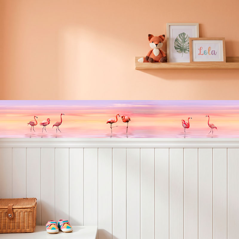 Flamingos at sunset 5/13