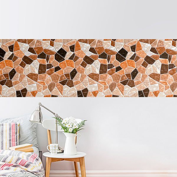 Wall Stickers: Brown stone