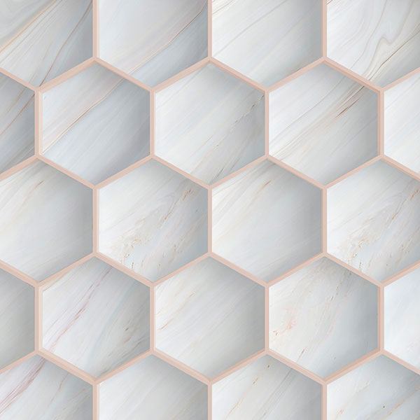 Wall Stickers: Hexagons on Ivory