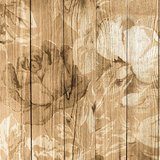 Wall Stickers: Flowers on wood 3