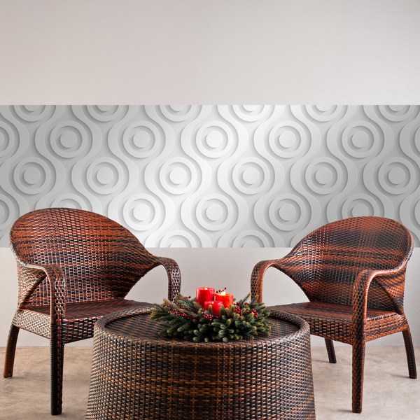 Wall Stickers: Circles on a white background