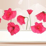 Wall Stickers: Beautiful poppies 3