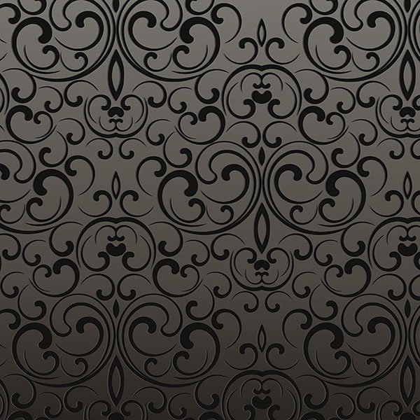 Wall Stickers: Dark Ornamental Border