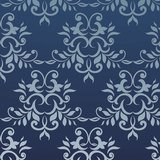 Wall Stickers: Ornaments in blue and white 3