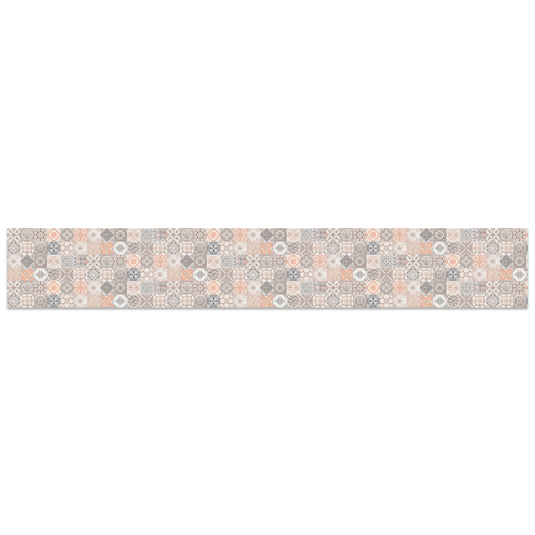 Wall Stickers: Tiles in salmon 