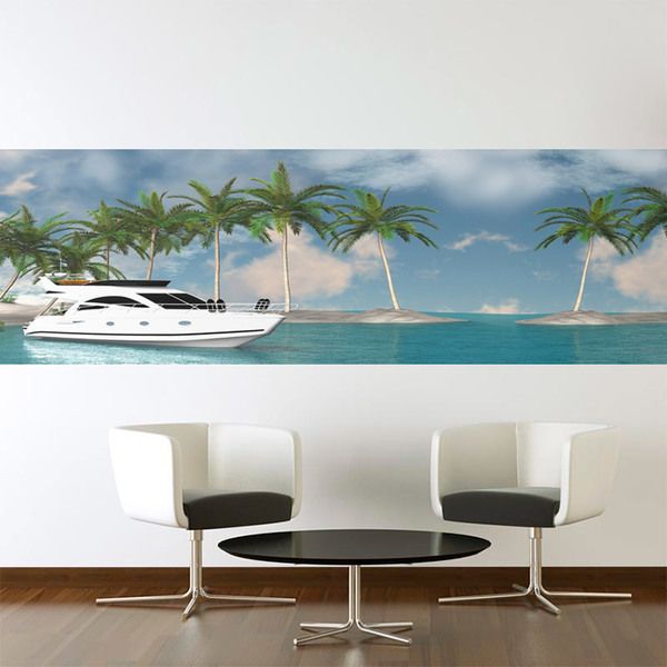 Wall Stickers: Boat in the Caribbean