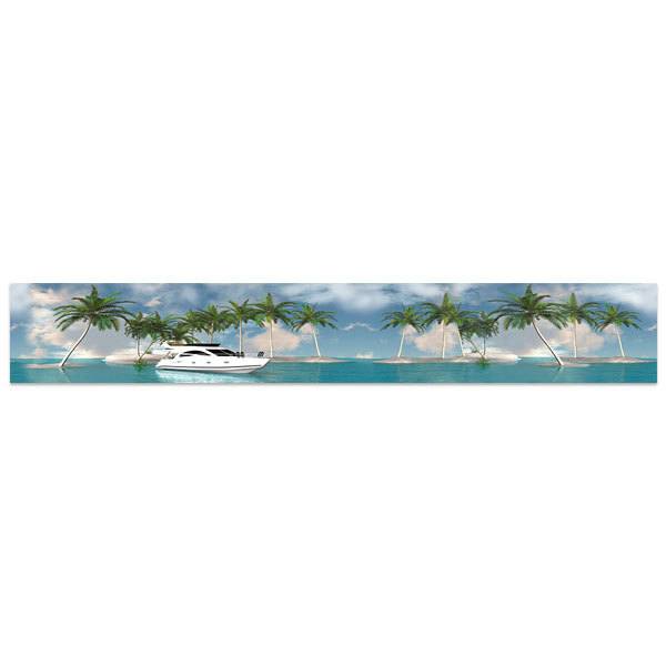 Wall Stickers: Boat in the Caribbean