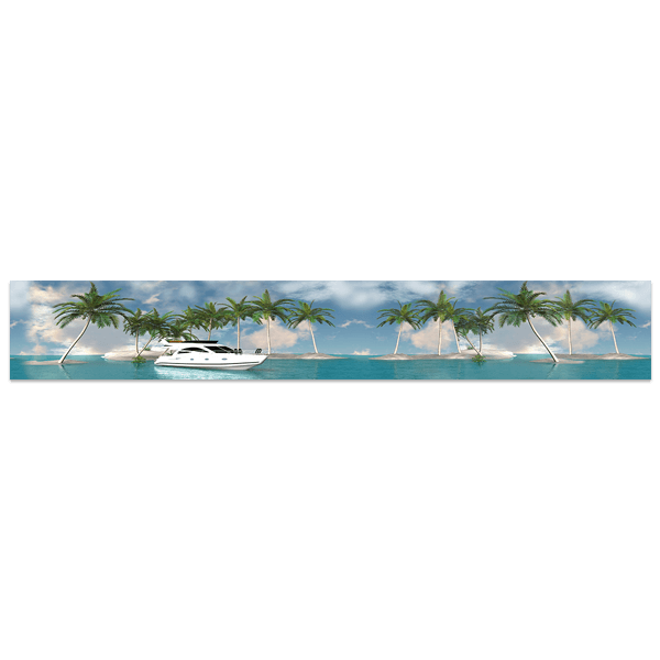 Wall Stickers: Boat in the Caribbean