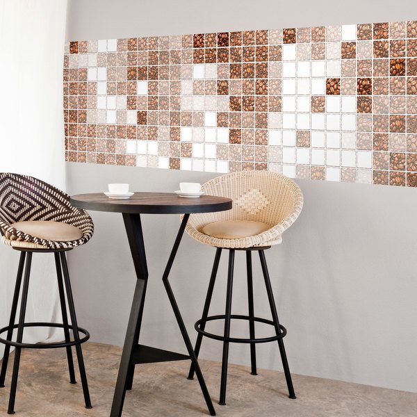 Wall Stickers: Mosaic coffee beans