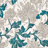 Wall Stickers: Grey foliage with turquoise stems 3