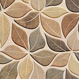 Wall Stickers: Tapestry brown leaves 3