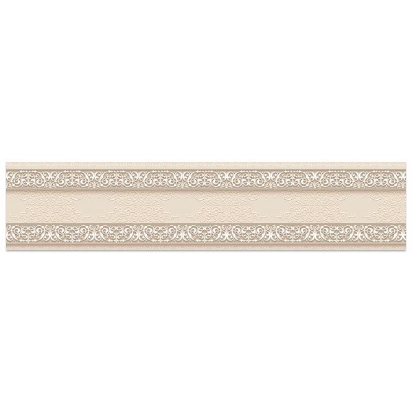 Wall Stickers: Cream Ornaments