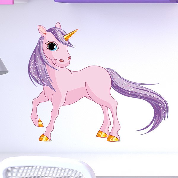 Wall Stickers: Pink Pony Unicorn