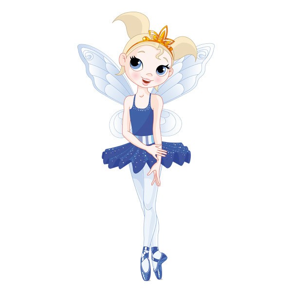 Stickers for Kids: Fairy Ballerina Blue