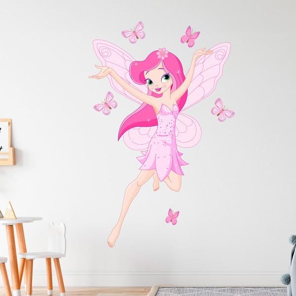 Stickers for Kids: Rose Fairy and Butterflies