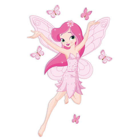 Stickers for Kids: Rose Fairy and Butterflies 0