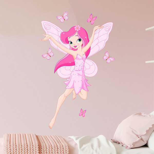 Stickers for Kids: Rose Fairy and Butterflies
