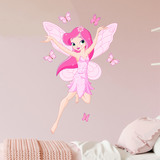 Stickers for Kids: Rose Fairy and Butterflies 4