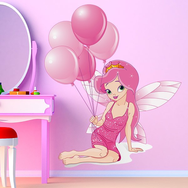 Stickers for Kids: Fairy with Balloons 1