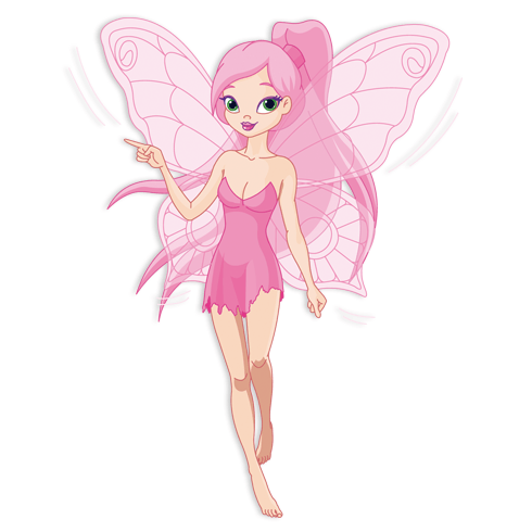Stickers for Kids: Pink Fairy 3 0