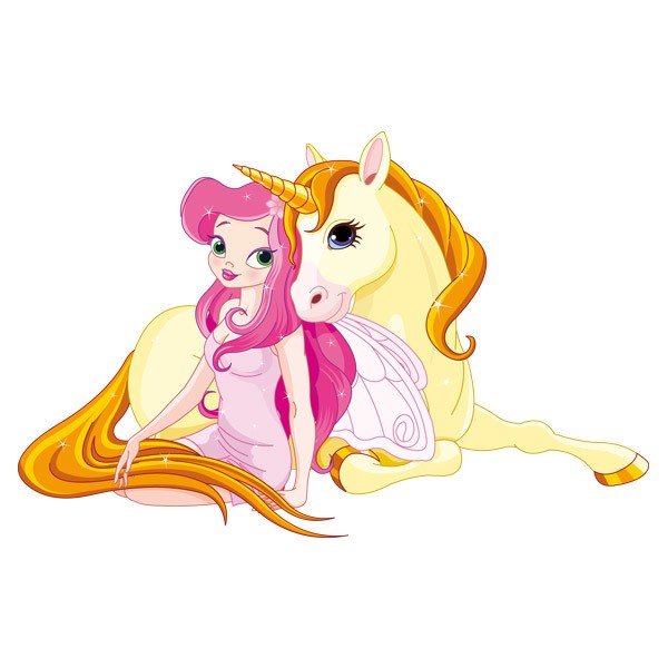 Stickers for Kids: Princess and Unicorn