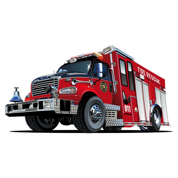 Stickers for Kids: Fire Rescue Fire Truck