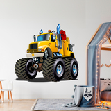Stickers for Kids: Monster Truck Crane 5