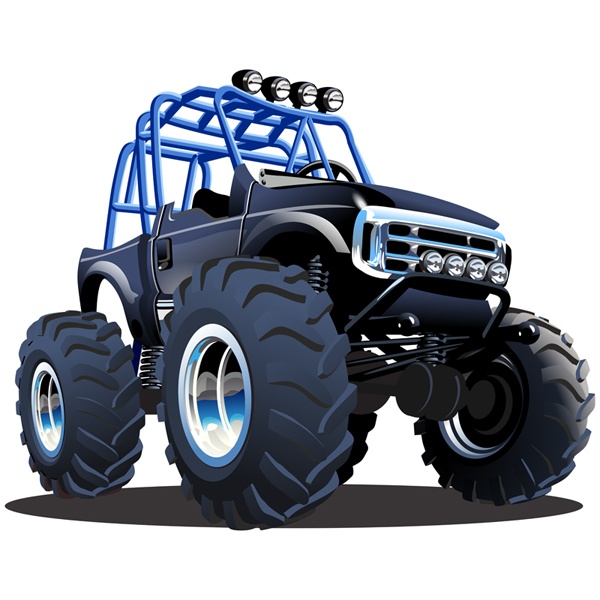 Stickers for Kids: Monster Truck Safari