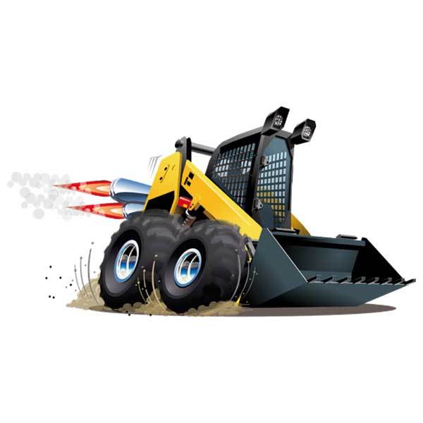 Stickers for Kids: Mini-loader at work