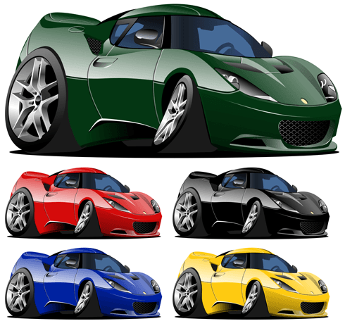 Stickers for Kids: Kit Sports Car 0