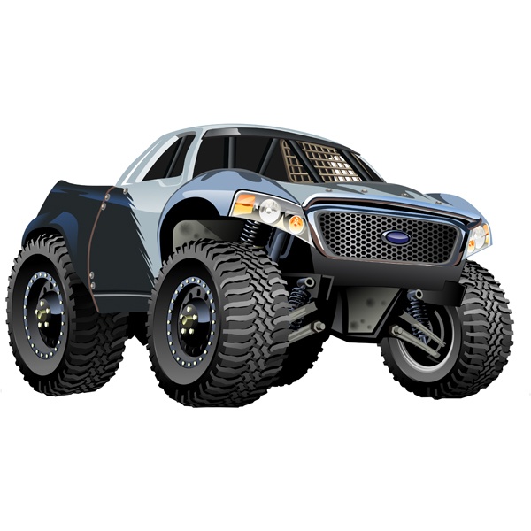 Stickers for Kids: Monster Truck Ranchera Ford