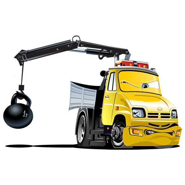 Stickers for Kids: Truck crane ball