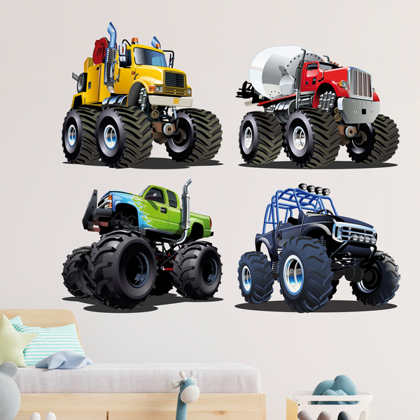 Stickers for Kids: Kit Monster Truck Big 1