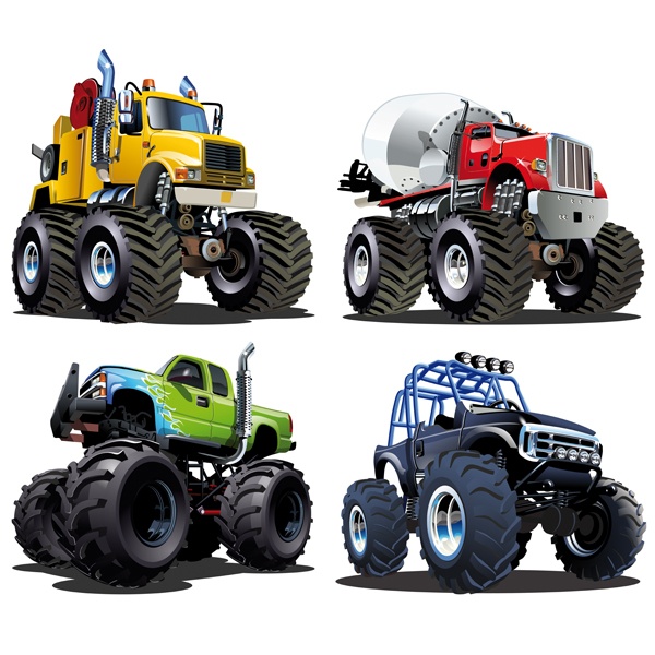 Stickers for Kids: Kit Monster Truck Big