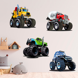 Stickers for Kids: Kit Monster Truck Big 3