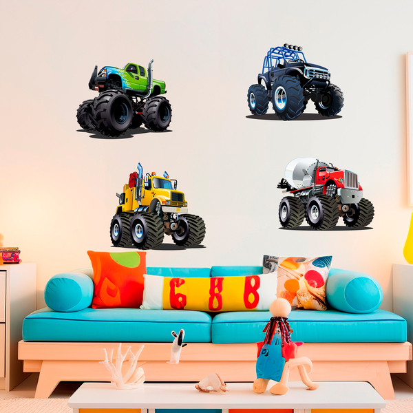 Stickers for Kids: Kit Monster Truck Big