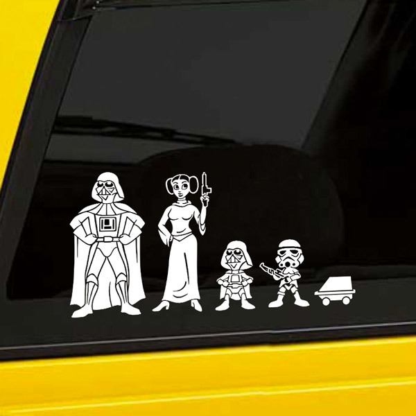 Car & Motorbike Stickers: Father Darth Vader