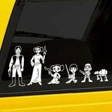 Car & Motorbike Stickers: Father Darth Vader 3