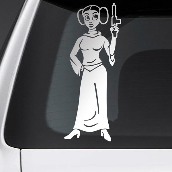 Car & Motorbike Stickers: Mother Princess Leia