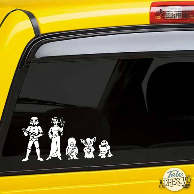 Car & Motorbike Stickers: Child son Darth Vader