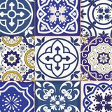 Wall Stickers: Tiles in blue tones 3