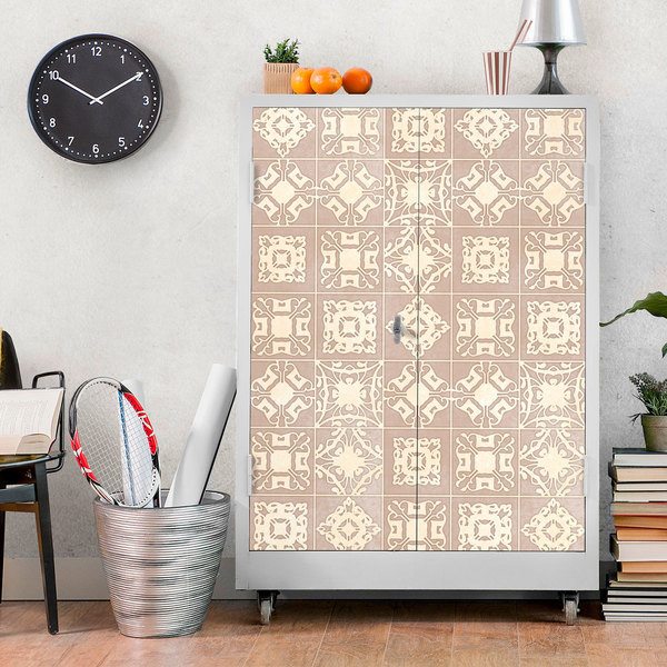 Wall Stickers: Tiles in cream tones