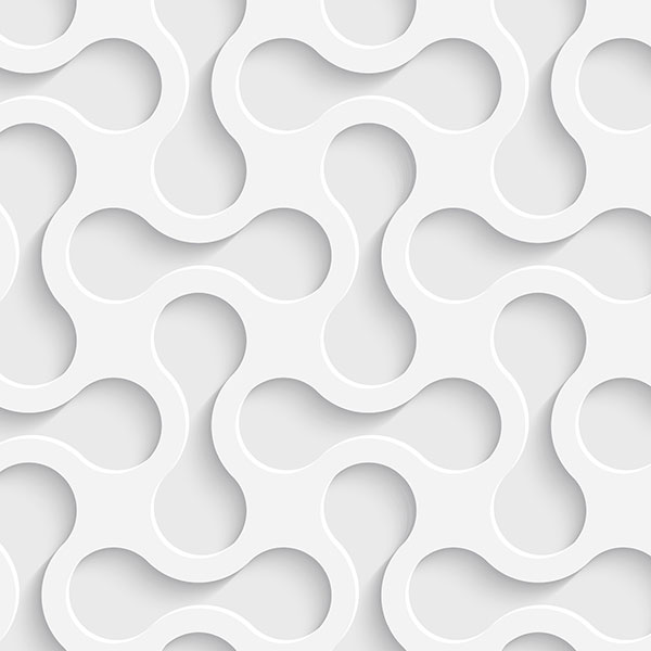 Wall Stickers: Abstract shapes in white