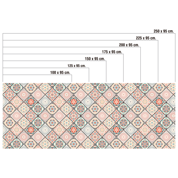 Wall Stickers: Tiles in pastel shades 0