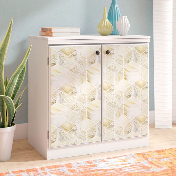 Wall Stickers: Cubes in yellow tones