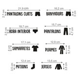 Wall Stickers: Clothing Labels in Catalan 2
