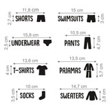 Wall Stickers: Clothing Labels 2